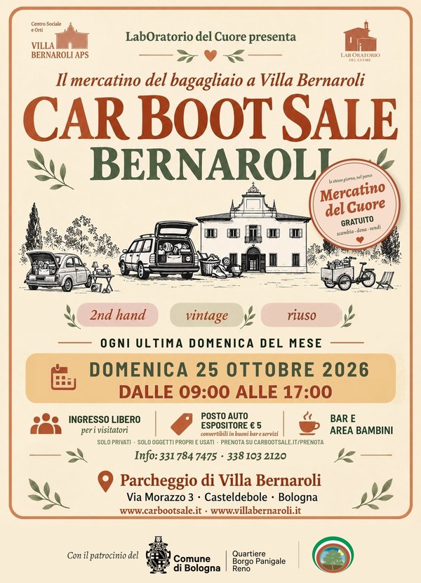 Volantino del Car Boot Sale di ottobre